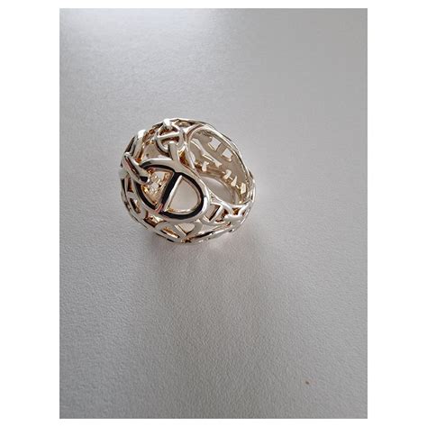 bague hermes femme chaine d'ancre|bague chain enchaînée hermes.